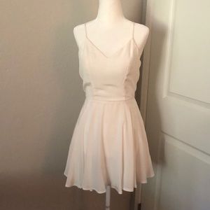 Lavender brown silk dress